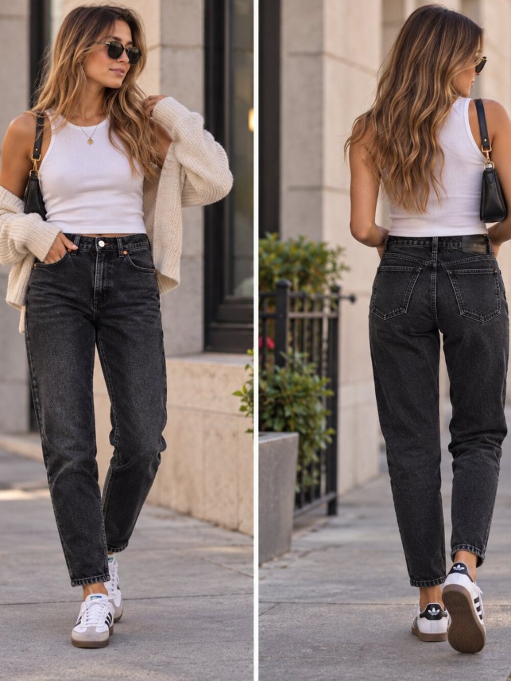 ZARA Black Straight Leg Jeans Size 4 / 26 – 100% Cotton